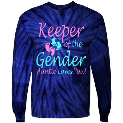 Keeper Of The Gender Auntie Love You Tie-Dye Long Sleeve Shirt