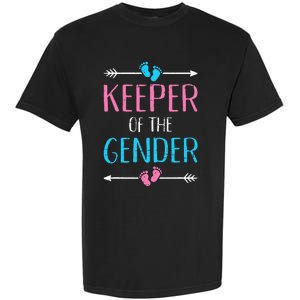 Keeper of the gender reveal baby announcement party supplies Garment-Dyed Heavyweight T-Shirt