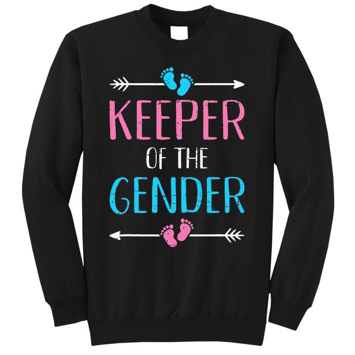 Keeper of the gender reveal baby announcement party supplies Sweatshirt