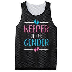 Keeper of the gender reveal baby announcement party supplies Mesh Reversible Basketball Jersey Tank