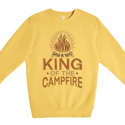 King Of The Campfire Vintage Premium Crewneck Sweatshirt