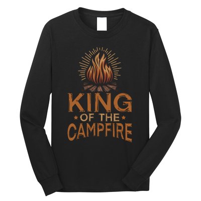 King Of The Campfire Vintage Long Sleeve Shirt