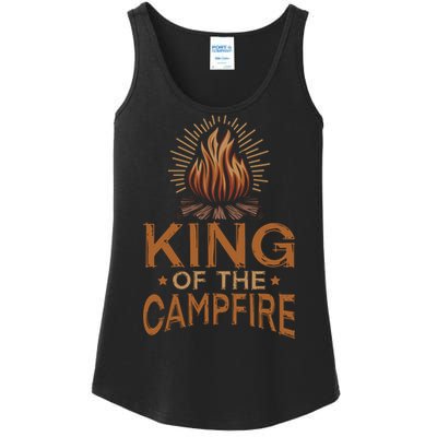 King Of The Campfire Vintage Ladies Essential Tank