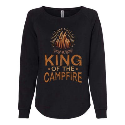 King Of The Campfire Vintage Womens California Wash Sweatshirt