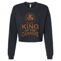 King Of The Campfire Vintage Cropped Pullover Crew