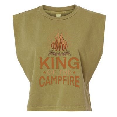 King Of The Campfire Vintage Garment-Dyed Women's Muscle Tee