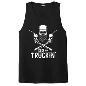 Keep On Truckin' Truck Driver Gift PosiCharge Competitor Tank