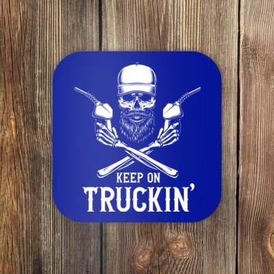 Keep On Truckin' Truck Driver Gift Coaster