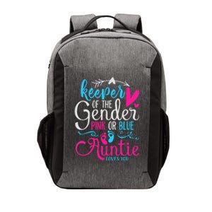 Keeper Of The Gender Auntie Loves You Aunt Baby Announcement Vector Backpack