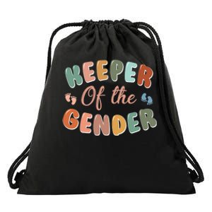 Keeper of the Gender Cute Baby Gender Reveal Party Gift Drawstring Bag