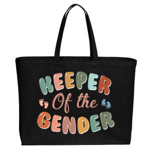 Keeper of the Gender Cute Baby Gender Reveal Party Gift Cotton Canvas Jumbo Tote