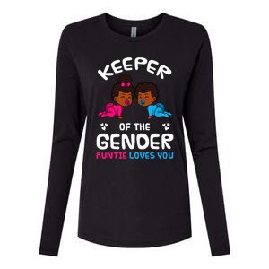 Keeper Of The Gender Auntie Loves You African American Baby Womens Cotton Relaxed Long Sleeve T-Shirt