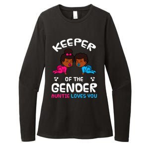 Keeper Of The Gender Auntie Loves You African American Baby Womens CVC Long Sleeve Shirt