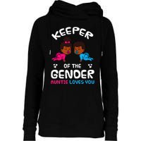 Keeper Of The Gender Auntie Loves You African American Baby Womens Funnel Neck Pullover Hood