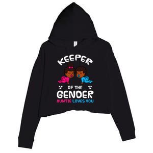 Keeper Of The Gender Auntie Loves You African American Baby Crop Fleece Hoodie