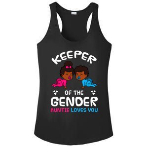 Keeper Of The Gender Auntie Loves You African American Baby Ladies PosiCharge Competitor Racerback Tank