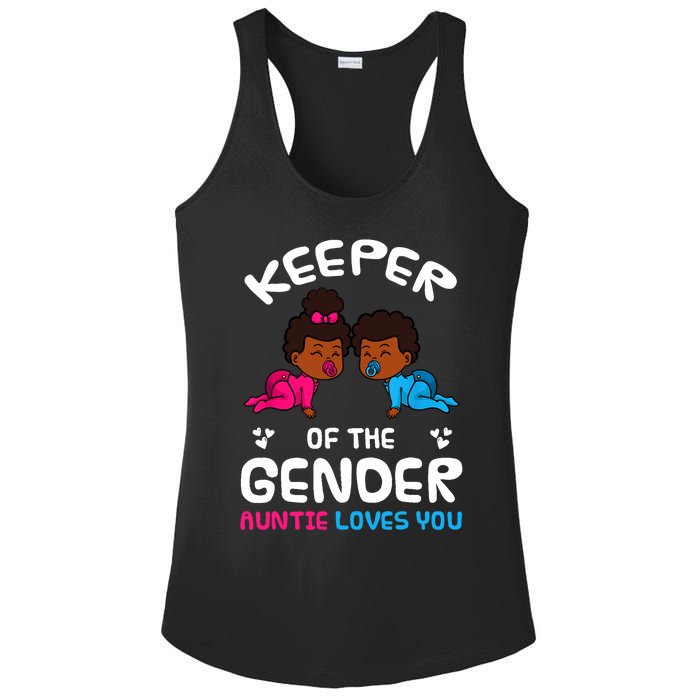 Keeper Of The Gender Auntie Loves You African American Baby Ladies PosiCharge Competitor Racerback Tank