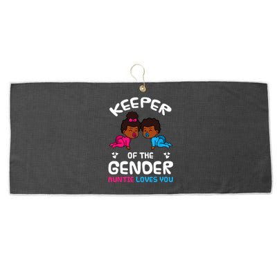 Keeper Of The Gender Auntie Loves You African American Baby Large Microfiber Waffle Golf Towel