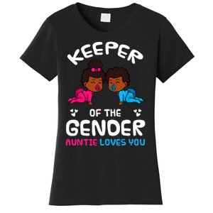 Keeper Of The Gender Auntie Loves You African American Baby Women's T-Shirt