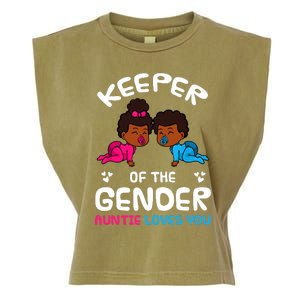 Keeper Of The Gender Auntie Loves You African American Baby Garment-Dyed Women's Muscle Tee