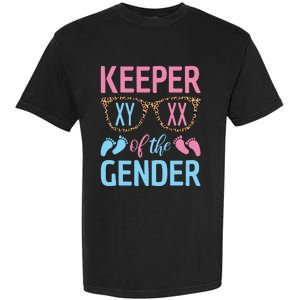 Keeper Of The Gender Baby Shower Gender Reveal Party Outfit Garment-Dyed Heavyweight T-Shirt