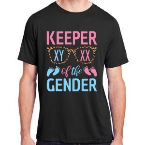 Keeper Of The Gender Baby Shower Gender Reveal Party Outfit Adult ChromaSoft Performance T-Shirt