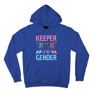 Keeper Of The Gender Baby Shower Gender Reveal Party Outfit Hoodie