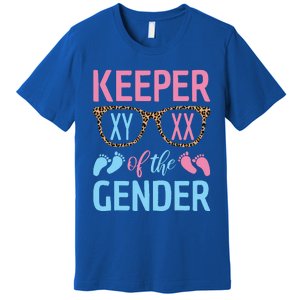 Keeper Of The Gender Baby Shower Gender Reveal Party Outfit Premium T-Shirt