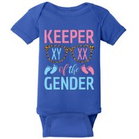 Keeper Of The Gender Baby Shower Gender Reveal Party Outfit Baby Bodysuit