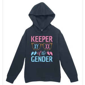 Keeper Of The Gender Baby Shower Gender Reveal Party Outfit Urban Pullover Hoodie