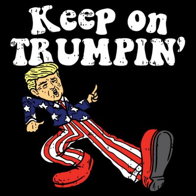 Keep On Trumpin Funny Usa Flag Support Reelect Trump 2020 T-Shirt