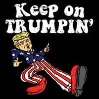 Keep On Trumpin Funny Usa Flag Support Reelect Trump 2020 16 in Basic Backpack