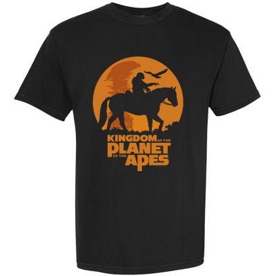 Kingdom Of The Planet Of The Apes Logo And Noa With Eagle Garment-Dyed Heavyweight T-Shirt