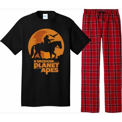 Kingdom Of The Planet Of The Apes Logo And Noa With Eagle Pajama Set