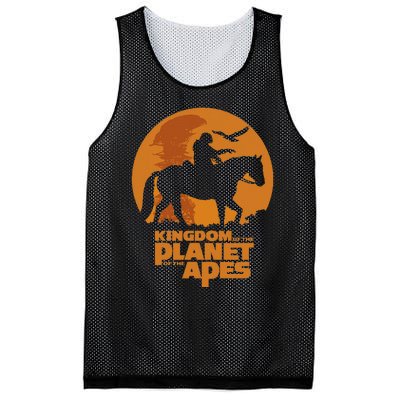 Kingdom Of The Planet Of The Apes Logo And Noa With Eagle Mesh Reversible Basketball Jersey Tank