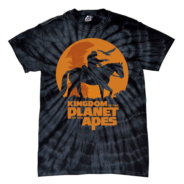 Kingdom Of The Planet Of The Apes Logo And Noa With Eagle Tie-Dye T-Shirt