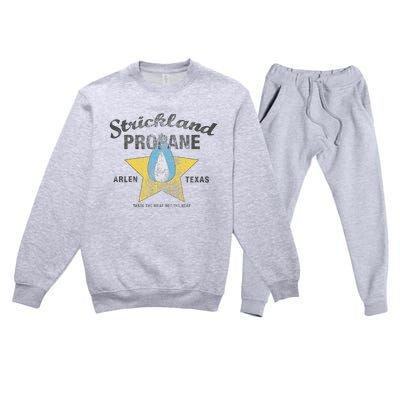 King Of The Hill Strickland Propane Arlen Tx Premium Crewneck Sweatsuit Set