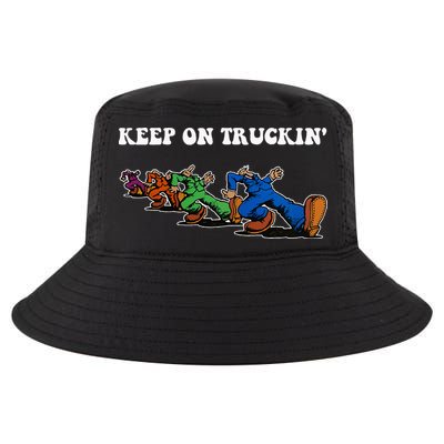 Keep On Truckin Distressed Arts Cars Truck Drivers Cool Comfort Performance Bucket Hat