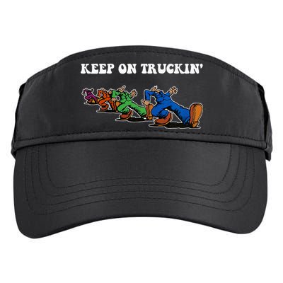 Keep On Truckin Distressed Arts Cars Truck Drivers Adult Drive Performance Visor