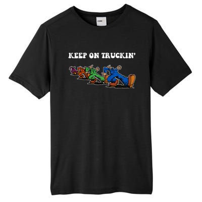 Keep On Truckin Distressed Arts Cars Truck Drivers Tall Fusion ChromaSoft Performance T-Shirt