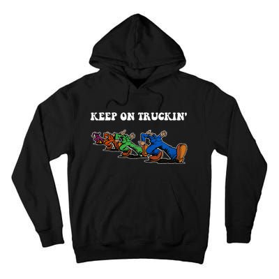 Keep On Truckin Distressed Arts Cars Truck Drivers Tall Hoodie