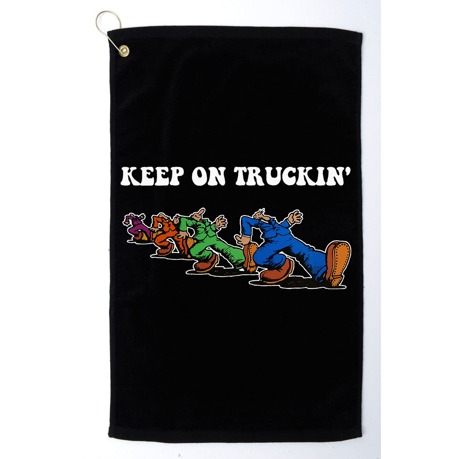 Keep On Truckin Distressed Arts Cars Truck Drivers Golf Towel