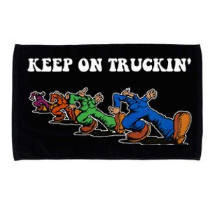 Keep On Truckin Distressed Arts Cars Truck Drivers Microfiber Hand Towel