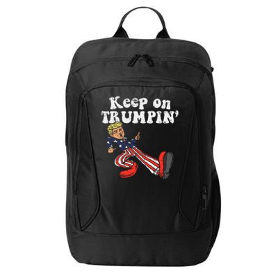 Keep On Trumpin Funny Usa Flag Support Reelect Trump 2020 City Backpack