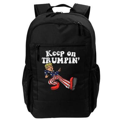 Keep On Trumpin Funny Usa Flag Support Reelect Trump 2020 Daily Commute Backpack