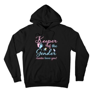 Keeper Of The Gender Auntie Loves Gender Reveal Party Idea Hoodie