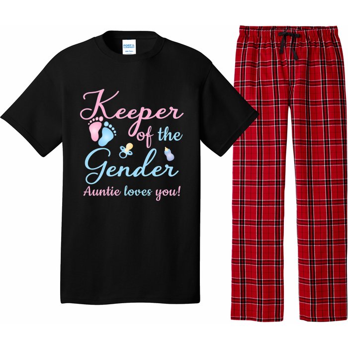 Keeper Of The Gender Auntie Loves Gender Reveal Party Idea Pajama Set