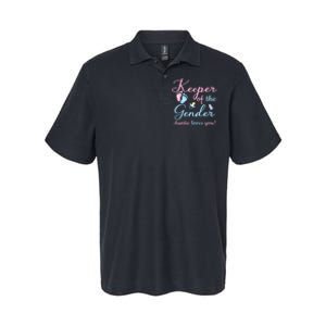 Keeper Of The Gender Auntie Loves Gender Reveal Party Idea Softstyle Adult Sport Polo