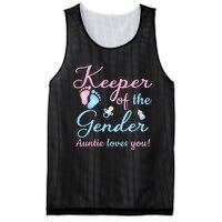 Keeper Of The Gender Auntie Loves Gender Reveal Party Idea Mesh Reversible Basketball Jersey Tank