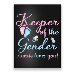 Keeper Of The Gender Auntie Loves Gender Reveal Party Idea Poster